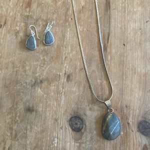 Sterling Silver Rock Set